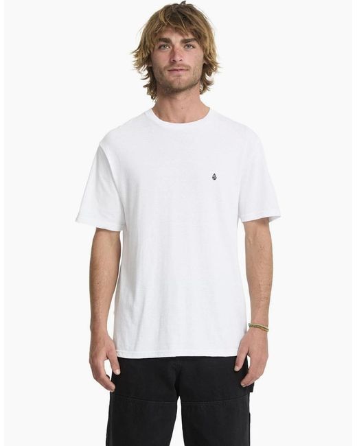 Volcom White Stone Blanks Short Sleeve T-Shirt for men