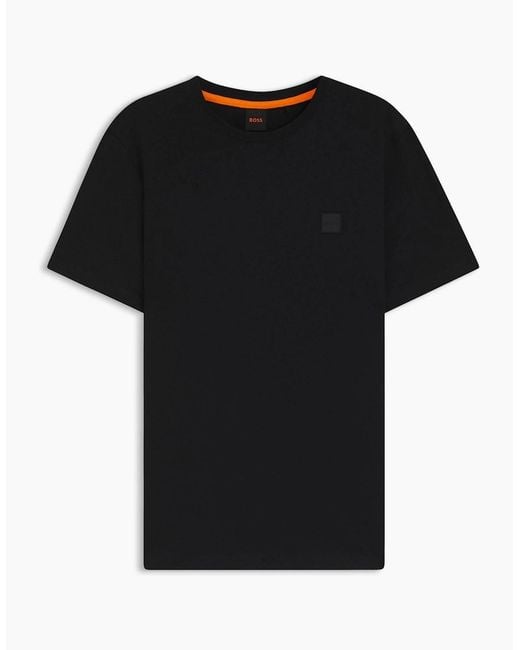Boss Black Tales T-Shirt With Logo Patch Premium Cotton for men
