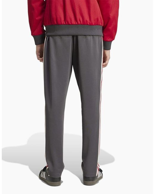 Adidas Black Originals Manchester United Beckenbauer Track Bottoms Adults for men