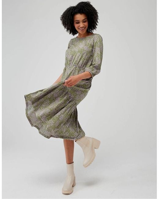 Regatta Gray Ladies Briella Abstract Long-Sleeved Casual Dress
