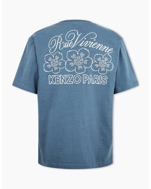 KENZO Blue Light Constellation Embellished T-Shirt for men