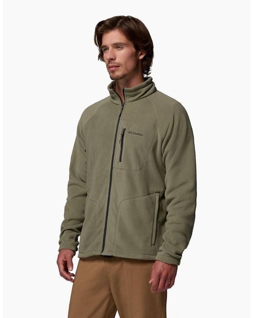 Columbia Green Fast Trek Ii Full Zip Fleece Jacket for men