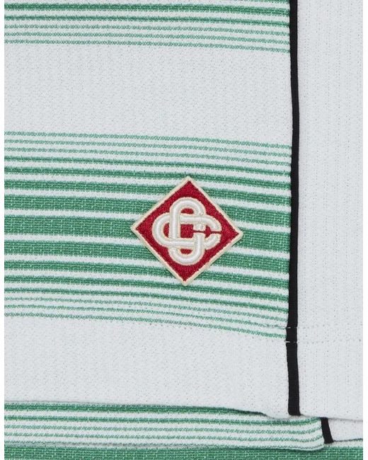 Casablanca Green Interlock Sweatshort Gradient Stripe for men