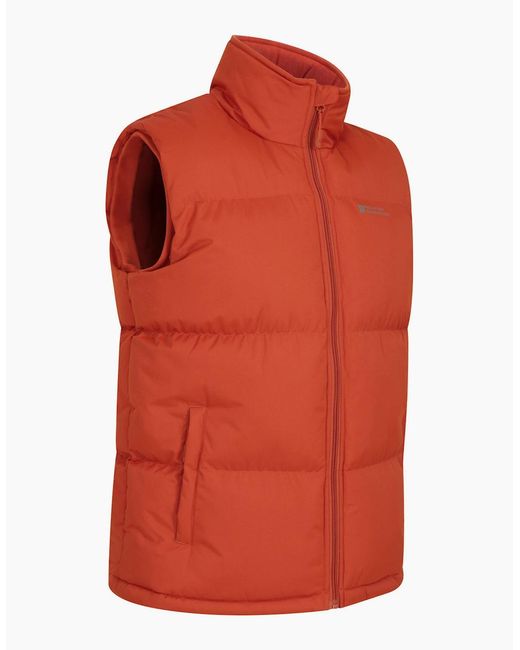 Mountain Warehouse Orange Rock Padded Gilet for men