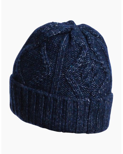 Parajumpers Blue Kerr Hat Peacot for men