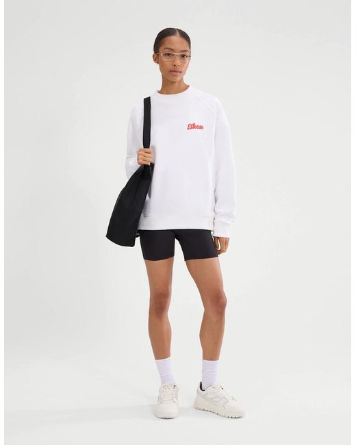 Ellesse White Lo Sbuffo Sweatshirt