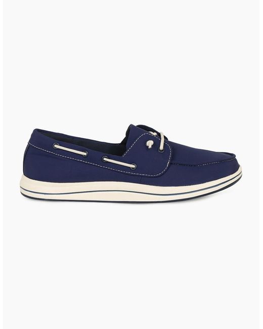Clarks Blue Brinkley Edge Canvas Shoes