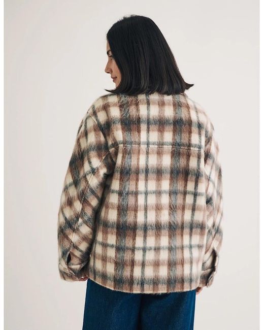 Nobody's Child Brown Pkt Detail Relaxed Fit Long Sleeve Shirt