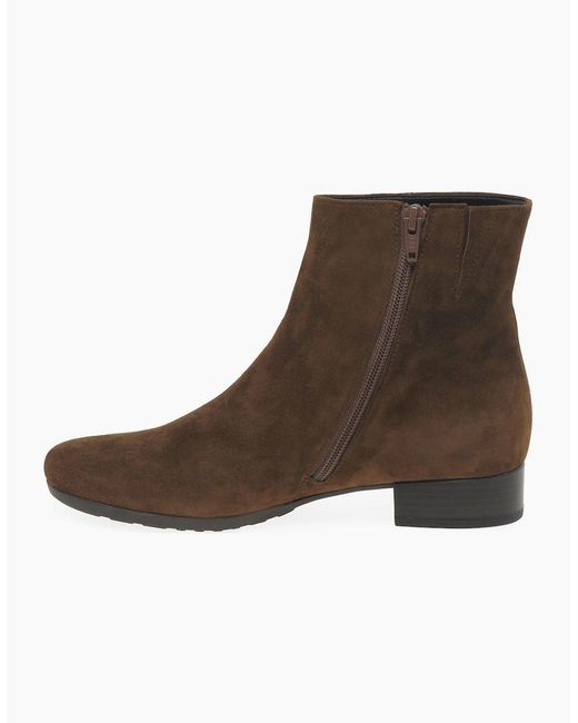 Gabor Brown Buzz Ankle Boots