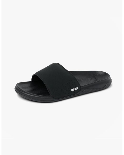 Reef Black Tailslide Sliders for men
