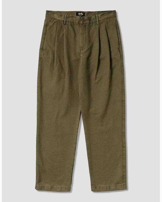 Stan Ray Green Pleated Chino