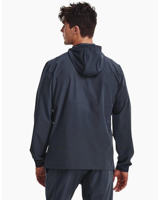 Under Armour Blue Woven Track Jacket for men