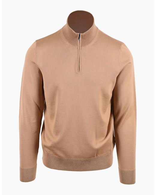 Boss Natural Boss Boss H Ebenji Half Zip Knitwear Medium for men