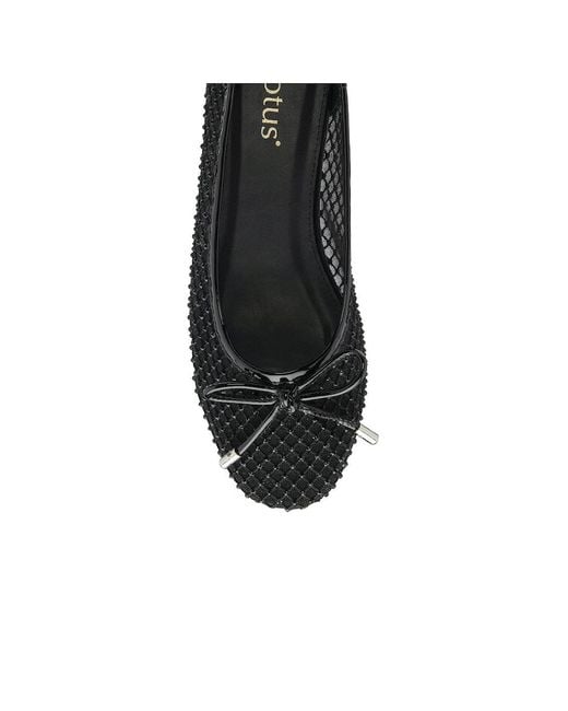 Lotus Black Americas Ballet Pumps