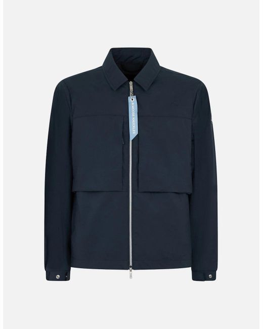 Moose Knuckles Blue Waverly Shirt Jacket 833 for men