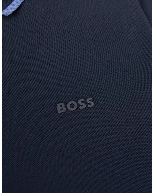 Boss Blue Parlay 190 Polo Shirt 406 for men