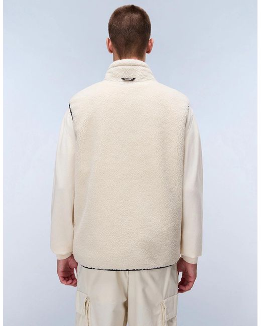Napapijri Blue Yupik Fleece Vest for men