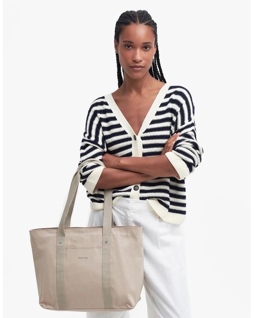 Barbour Natural Olivia Tote Bag Light Sand