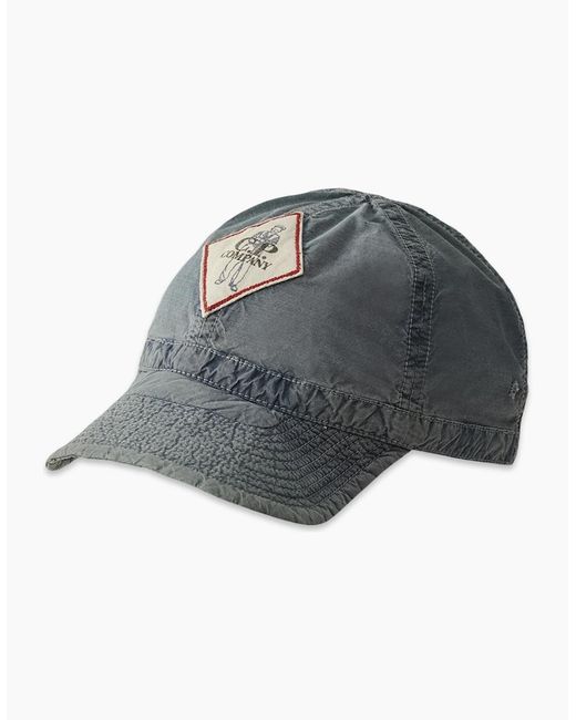 C P Company Gray 50 Fili Bleached Cap for men