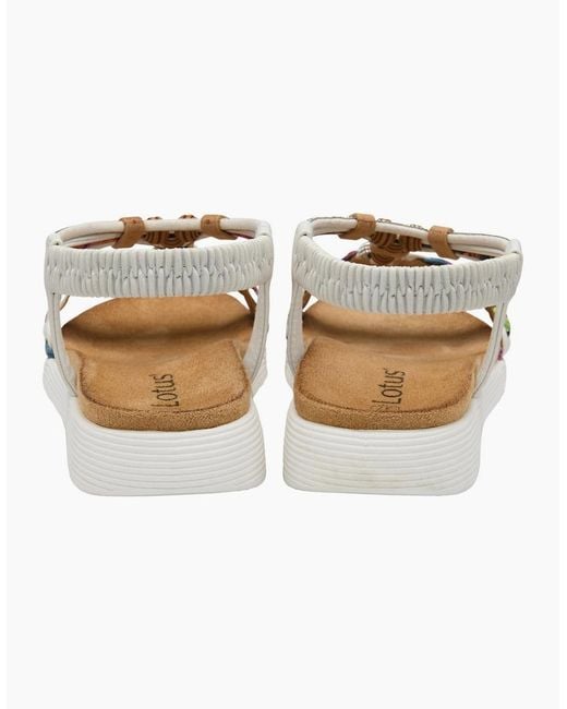 Lotus Metallic Russo Sandals