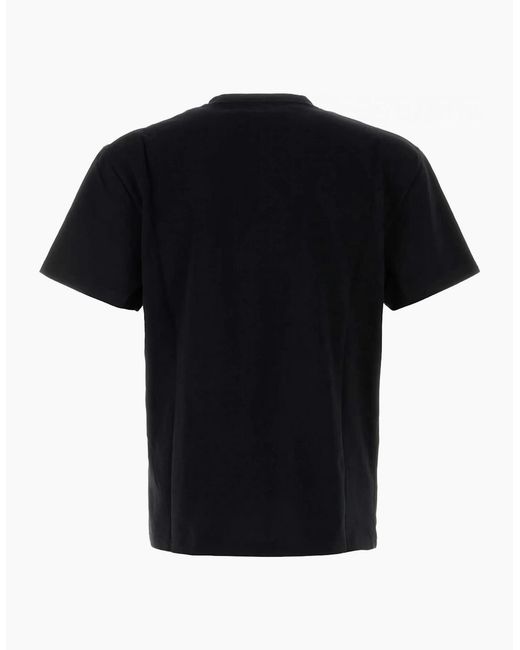 McQueen Black Mcqueen Flock T-Shirt for men