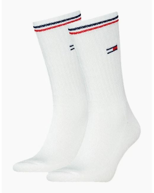 Tommy Hilfiger White 2-Pack Tommy Jeans Logo Sports Socks for men