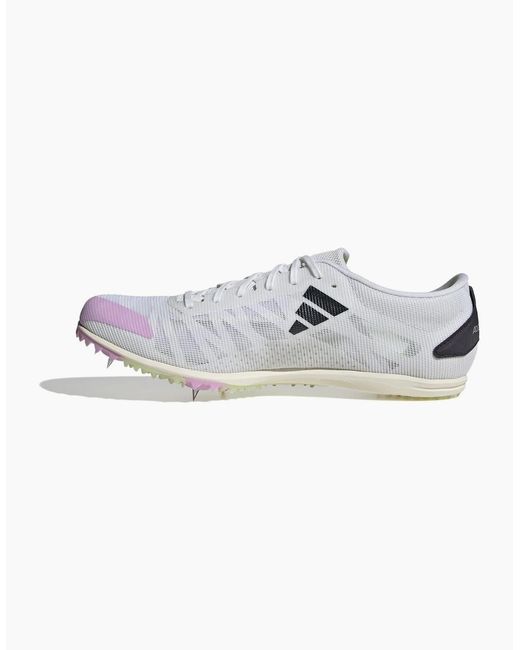 Adidas White Adizero Xcs Stripe Running Road Shoes for men