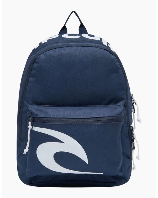 Rip Curl Blue Rip Curl Double Dome Brand Spacious 24 L Backpack for men