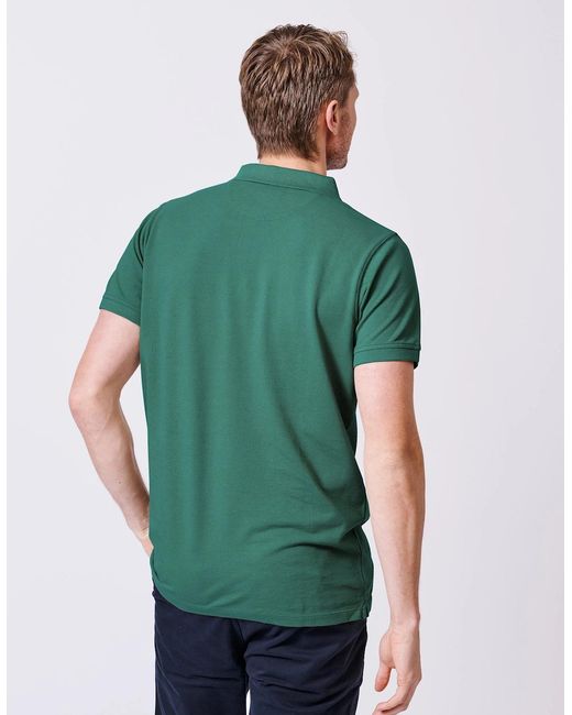 aubi Green Marcel Pique Polo for men