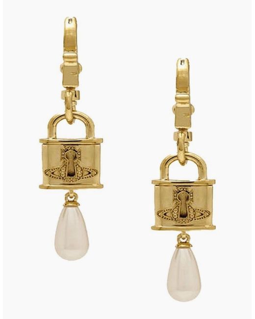 Vivienne Westwood Metallic Celestia Small Earrings