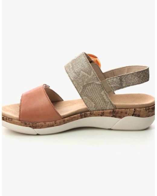 Remonte Brown Jocelyn Sandals Tan