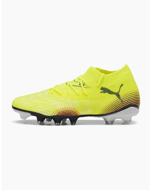 PUMA Yellow 8 Match Artificial Ground Football Boots