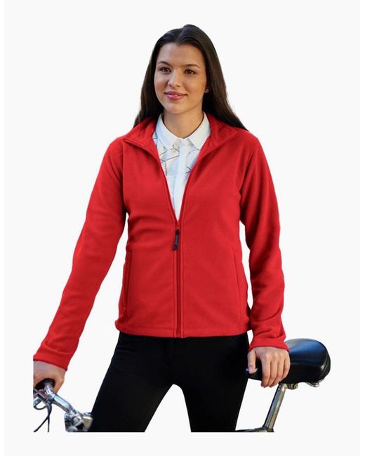 Regatta Red Professional /Ladies Microfleece Full Zip Jacket