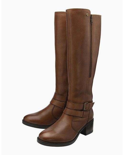 Lotus Brown Jive Ii Knee High Boots