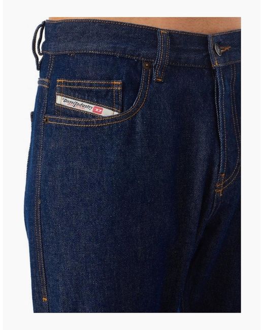 DIESEL Blue D-Viker Dark Denim Jeans for men