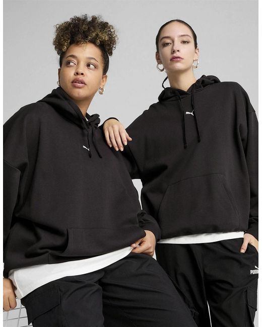 PUMA Black Essentials Oversized Hoodie