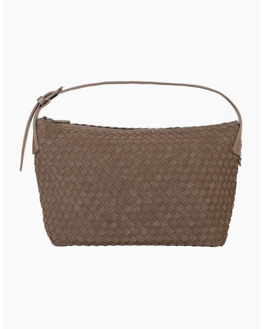 David Jones Brown Rennes Weave Hobo Bag