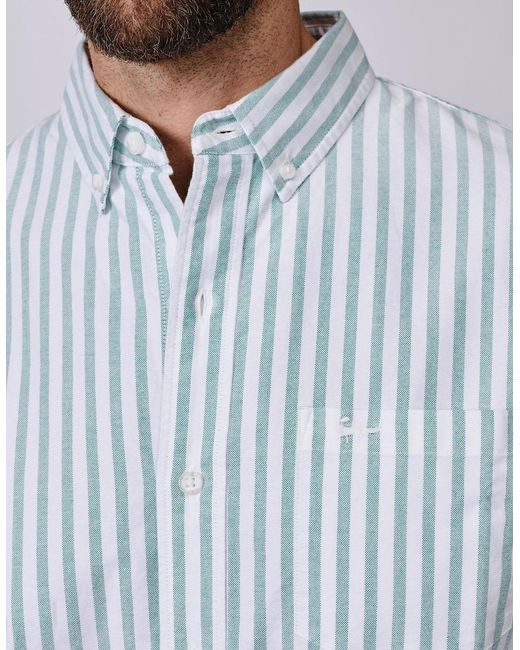 aubi Gray Aldridge Oxford Button Down Shirt for men