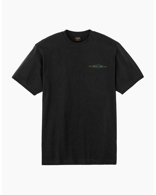 Filson Black Outfitter Diamond Graphic T-Shirt for men