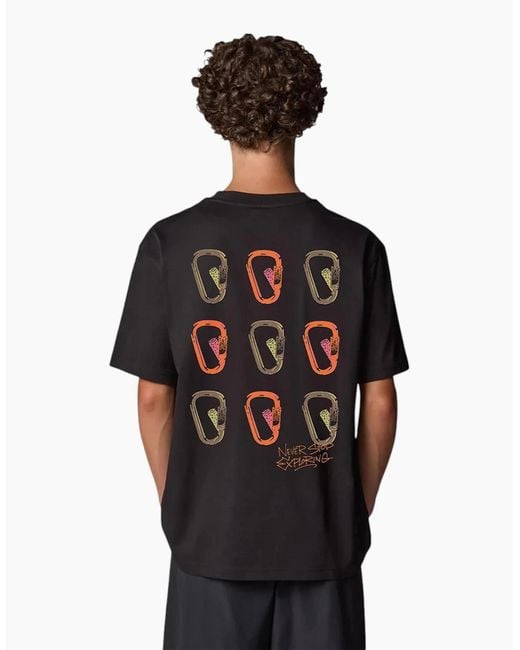 The North Face Black T Shirts Nse Oversized Crew Neck Short Sleeve Cotton for men