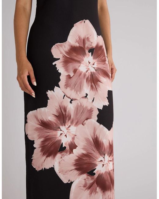 Ro&zo Green Camilla Mono Floral Print Racer Dress