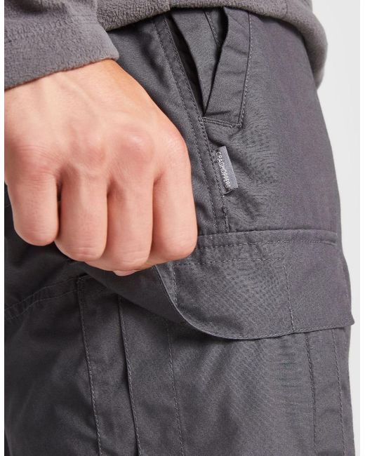 Craghoppers Gray Expert Kiwi Tailored Trousers for men