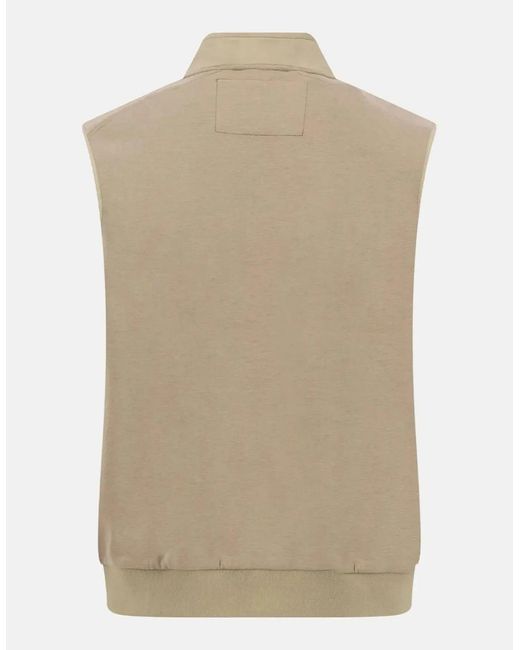 Fynch-Hatton Natural Stand Collar Hybrid Gilet Pistachio for men