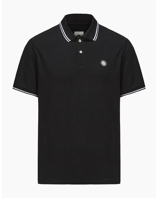 Pretty Green Black Barton Polo for men