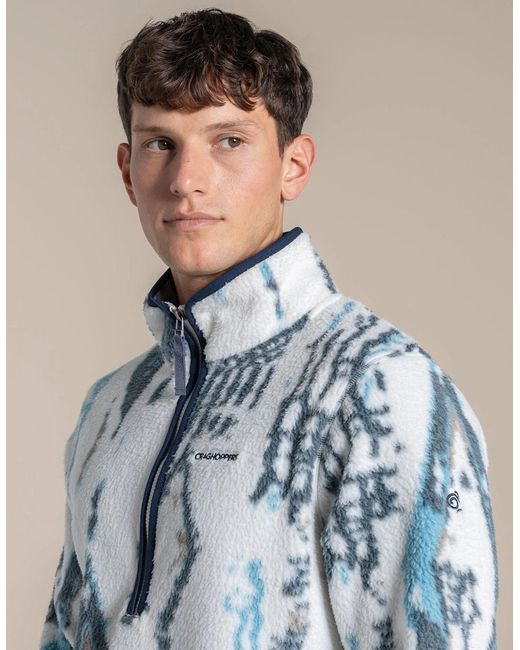 Craghoppers Blue Tatton Ii Half Zip Fleece for men
