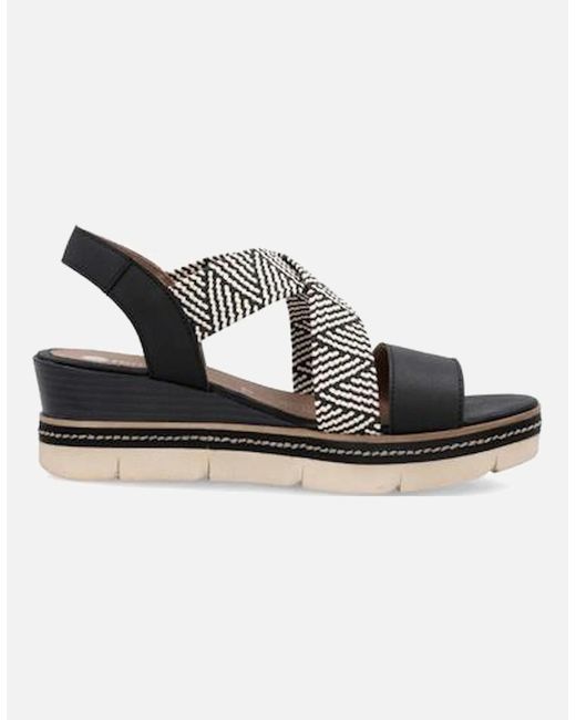 Remonte Black Ladies Sandal D2L54-03