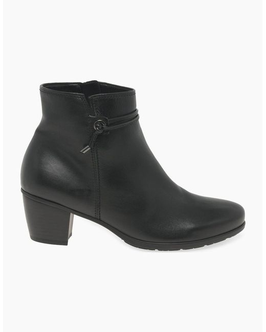 Gabor Black Ela Ankle Boots