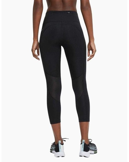 Nike Black Ladies Mid Rise Running Leggings