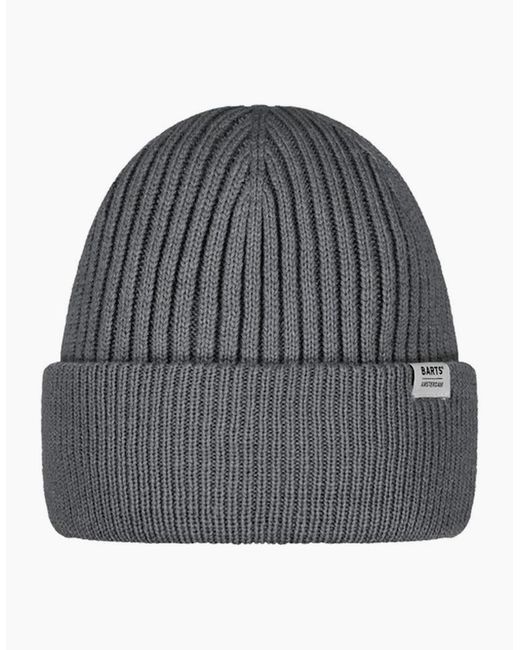 Barts Gray Nieck Stretchable Fleece Lined Beanie for men