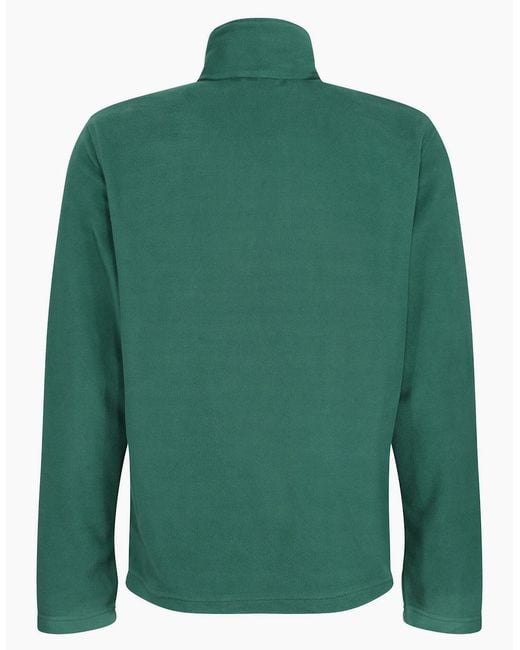 Regatta Green Professional Micro Zip Neck Fleece Top for men